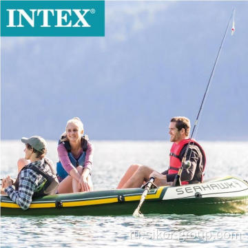 Intex 68351 Seahawk 4 человека Каяк -спасательная рыбалка надувная лодка